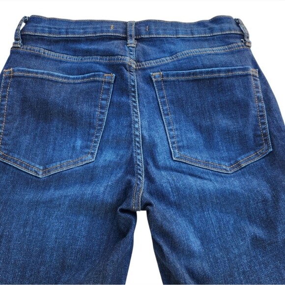 Free People Women Pants Busted Distressed High Rise Skinny Blue Jeans Size 28 - Picture 12 of 16